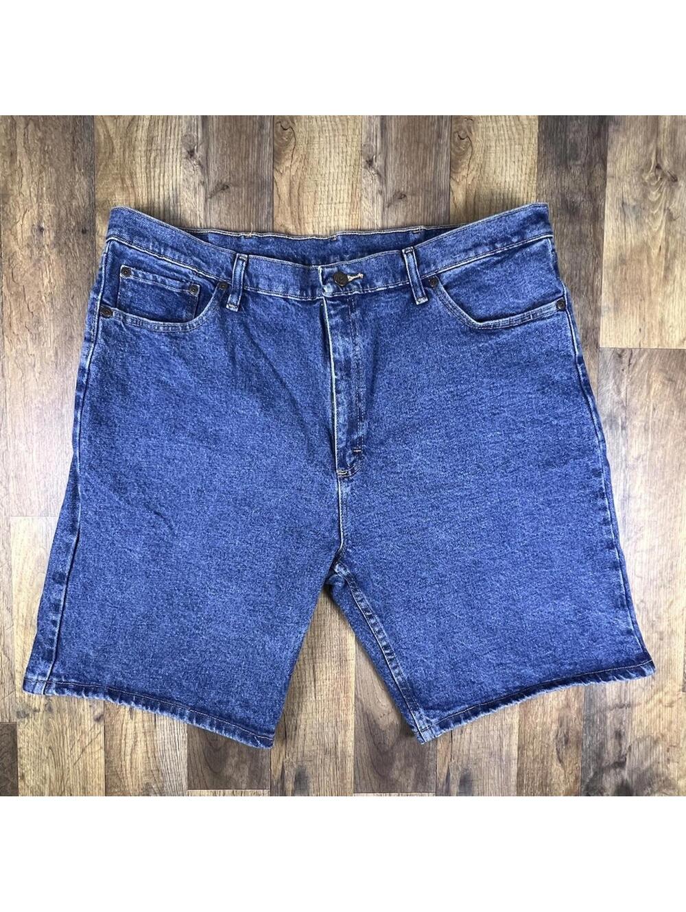 Wrangler Denim Jean Shorts 40 x 10" Baggy High Rise Classic Work Skate Vintage .